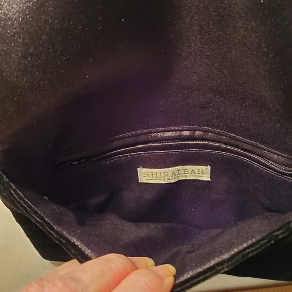 NWT Black Velvet Clutch "Alexis" - Picture 4 of 6